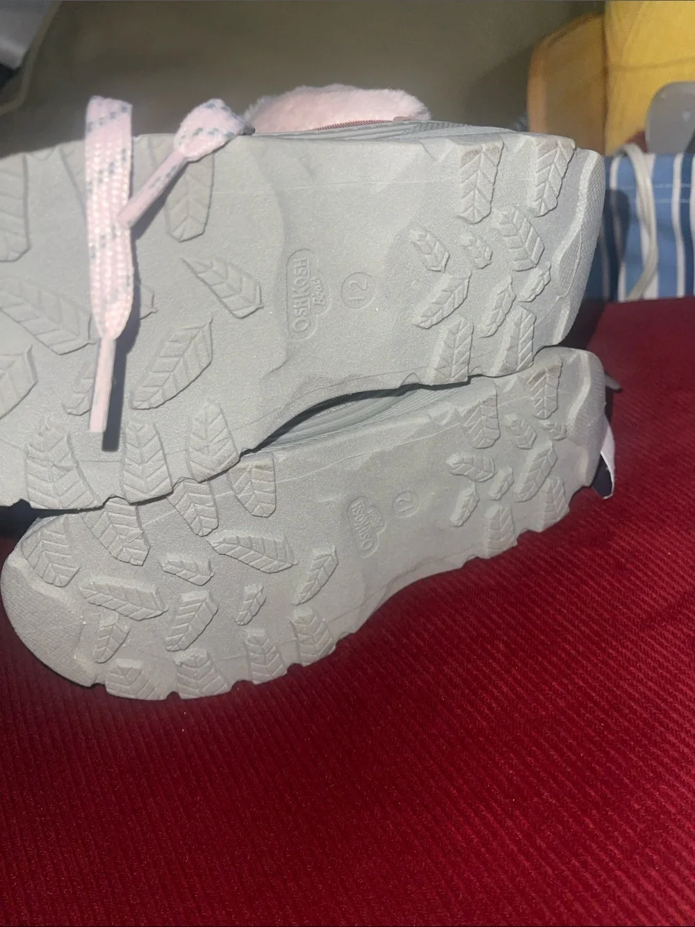 OshKosh B'gosh Pink Faux-Fur Trim Kids Boots